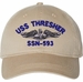 USS Thresher SSN-593 with Dolphins Unstructured Dad Cap