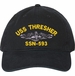 USS Thresher SSN-593 with Dolphins Unstructured Dad Cap