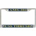USS Thrush AMS-204 License Plate Frame