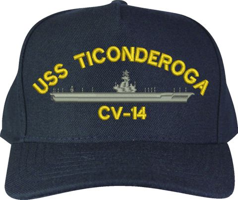 USS Ticonderoga CV-14 U.S. Made Cap