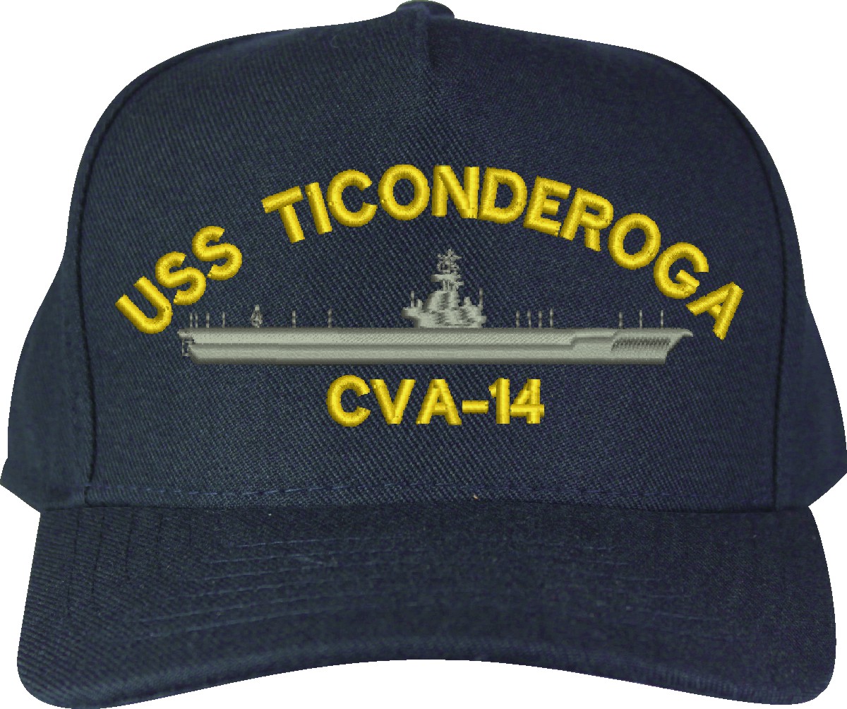 USS Ticonderoga CVA-14 U.S. Made Cap