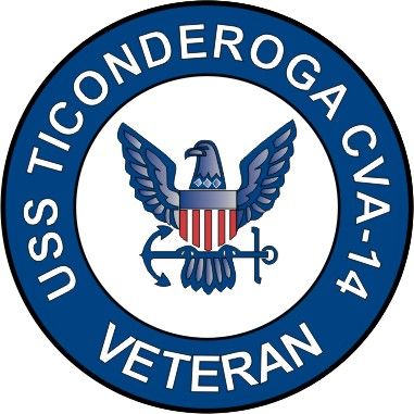 USS Ticonderoga CVA-14 Veteran Decal Sticker