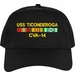 USS Ticonderoga CVA-14 with Vietnam Service Ribbons Embroidered Cap