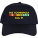 USS Ticonderoga CVA-14 with Vietnam Service Ribbons Embroidered Cap