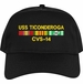 USS Ticonderoga CVS-14 with Vietnam Service Ribbons Embroidered Cap