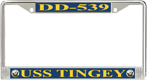 USS Tingey DD-539 License Plate Frame