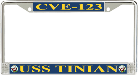 USS Tinian CVE-123 License Plate Frame