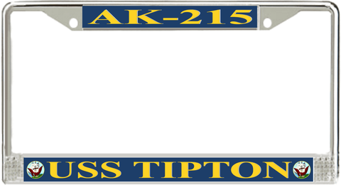 USS Tipton AK-215 License Plate Frame