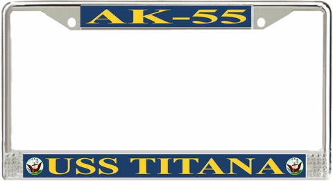 USS Titana AK-55 License Plate Frame