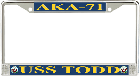 USS Todd AKA-71 License Plate Frame