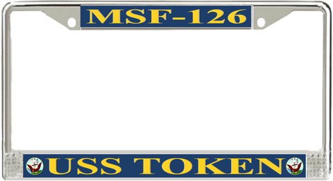USS Token MSF-126 License Plate Frame