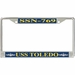 USS Toledo SSN-769 License Plate Frame