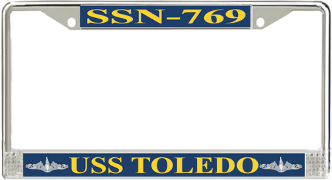 USS Toledo SSN-769 License Plate Frame