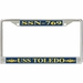 USS Toledo SSN-769 License Plate Frame