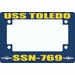 USS Toledo SSN-769 Motorcycle Frame