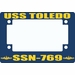 USS Toledo SSN-769 Motorcycle Frame