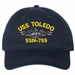 USS Toledo SSN-769 with Dolphins Unstructured Dad Cap