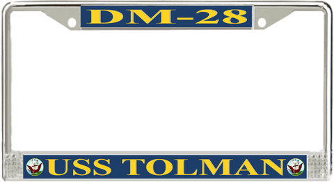 USS Tolman DM-28 License Plate Frame