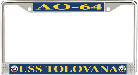 USS Tolovana AO-64 License Plate Frame