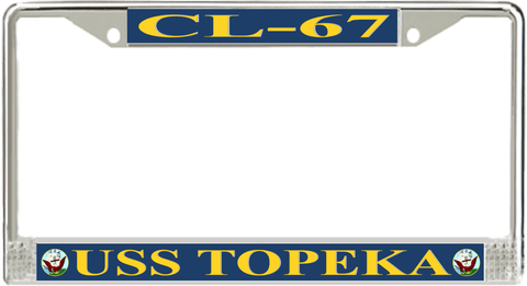 USS Topeka CL-67 License Plate Frame