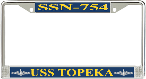 USS Topeka SSN-754 License Plate Frame