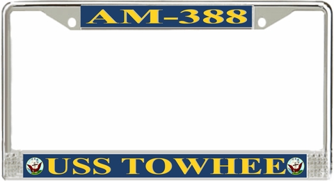 USS Towhee AM-388 License Plate Frame