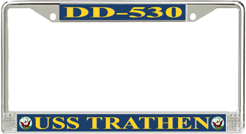 USS Trathen DD-530 License Plate Frame