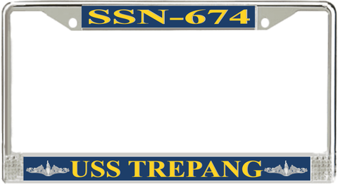 USS Trepang SSN-674 License Plate Frame