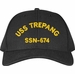 USS Trepang SSN-674 with Dolphins Text Only Custom Embroidered Cap