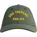 USS Trepang SSN-674 with Dolphins Text Only Custom Embroidered Cap