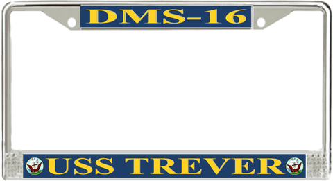 USS Trever DMS-16 License Plate Frame