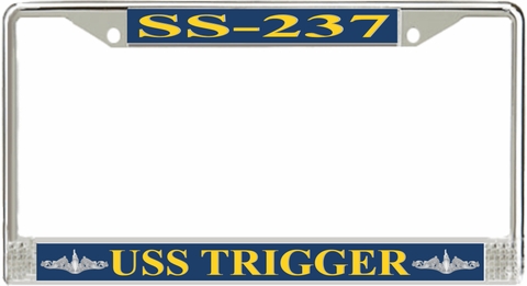 USS Trigger SS-237 License Plate Frame