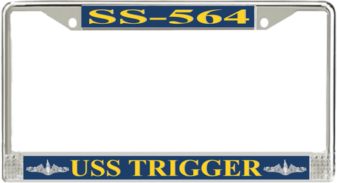USS Trigger SS-564 License Plate Frame
