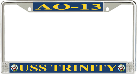 USS Trinity AO-13 License Plate Frame