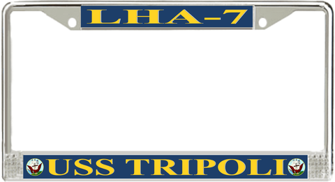 USS Tripoli LHA-7 License Plate Frame