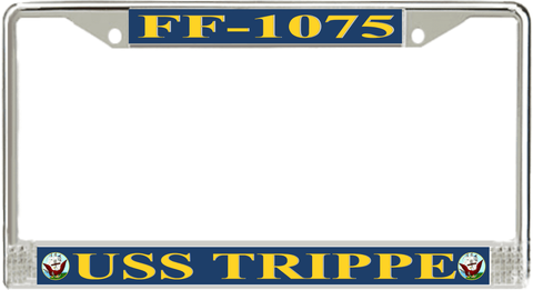 USS Trippe FF-1075 License Plate Frame