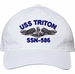 USS Triton SSN-586 with Dolphins Unstructured Dad Cap