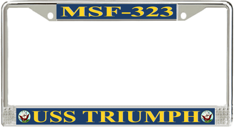 USS Triumph MSF-323 License Plate Frame