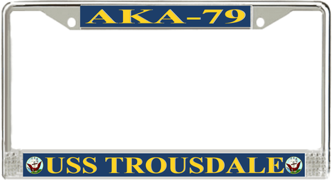 USS Trousdale AKA-79 License Plate Frame