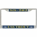 USS Trout SS-202 License Plate Frame