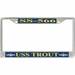 USS Trout SS-566 License Plate Frame