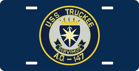 USS Truckee AO-147 License Plate