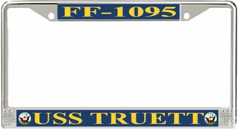 USS Truett FF-1095 License Plate Frame