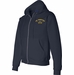 USS Trumpetfish SS-425 with Dolphins Embroidered Zippered Hoodie