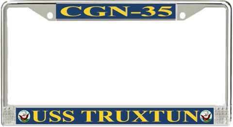 USS Truxtun CGN-35 License Plate Frame