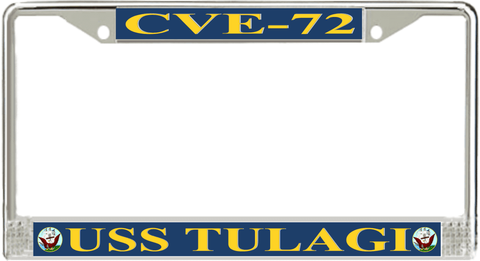 USS Tulagi CVE-72 License Plate Frame