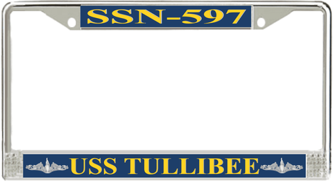 USS Tullibee SSN-597 License Plate Frame