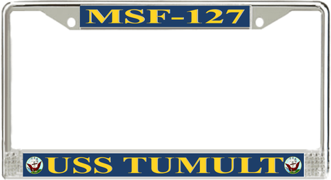 USS Tumult MSF-127 License Plate Frame
