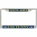 USS Tunny SSN-682 License Plate Frame