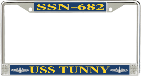 USS Tunny SSN-682 License Plate Frame